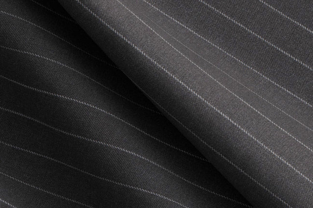 Made To Measure Charcoal Chalk Stripe 2 Piece Suit