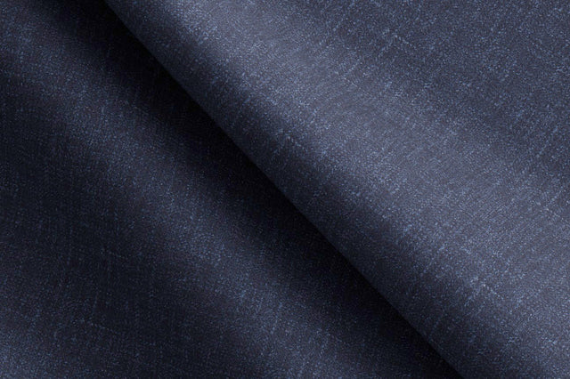 Made To Measure Dark Blue Hatch Texture Trouser