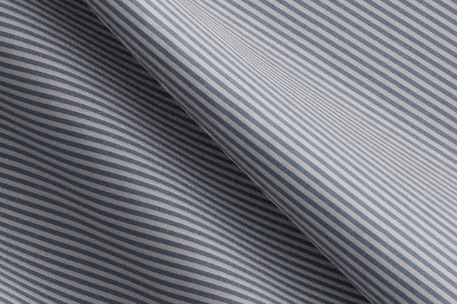 Made To Measure Dark Blue and White Stripe Shirt