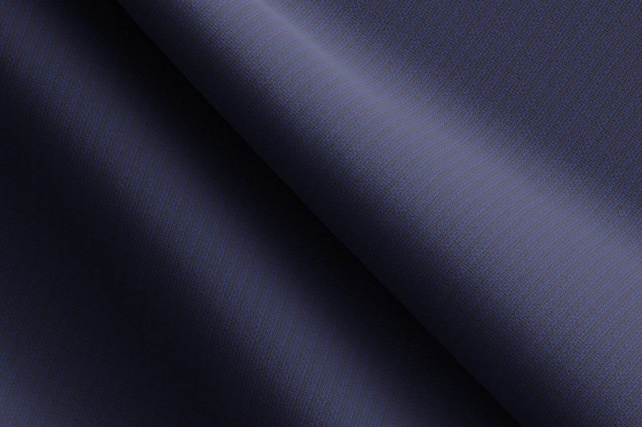 Made to Measure Blue Textured Houndstooth 2 Piece Suit