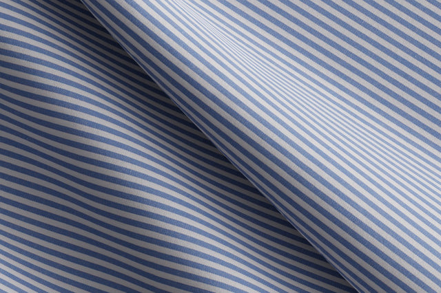 Made to Measure Blue and White Stripe Shirt
