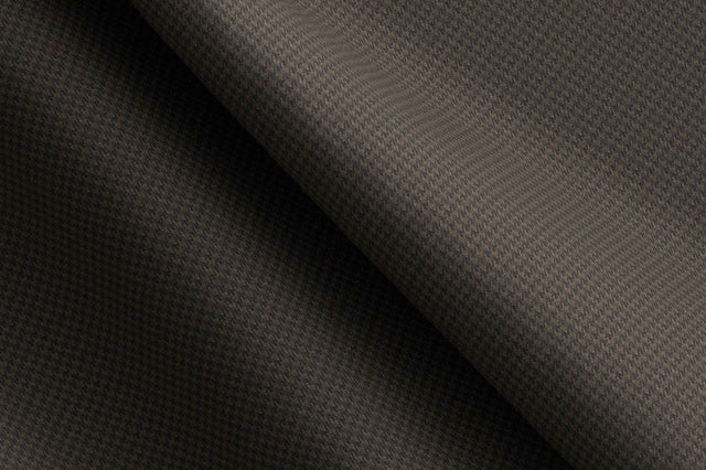 Made To Measure Dark Brown Houndstooth Trouser