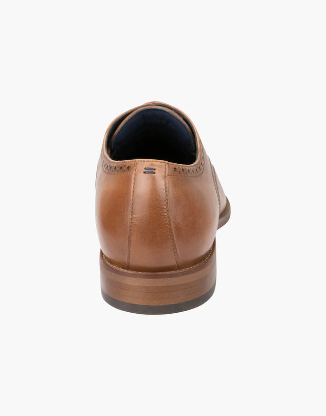 Florsheim 5 Hole Cognac Stitched Cap Laceup