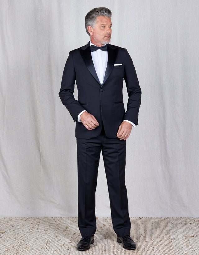 Fairbanks Black Formal Suit Trouser