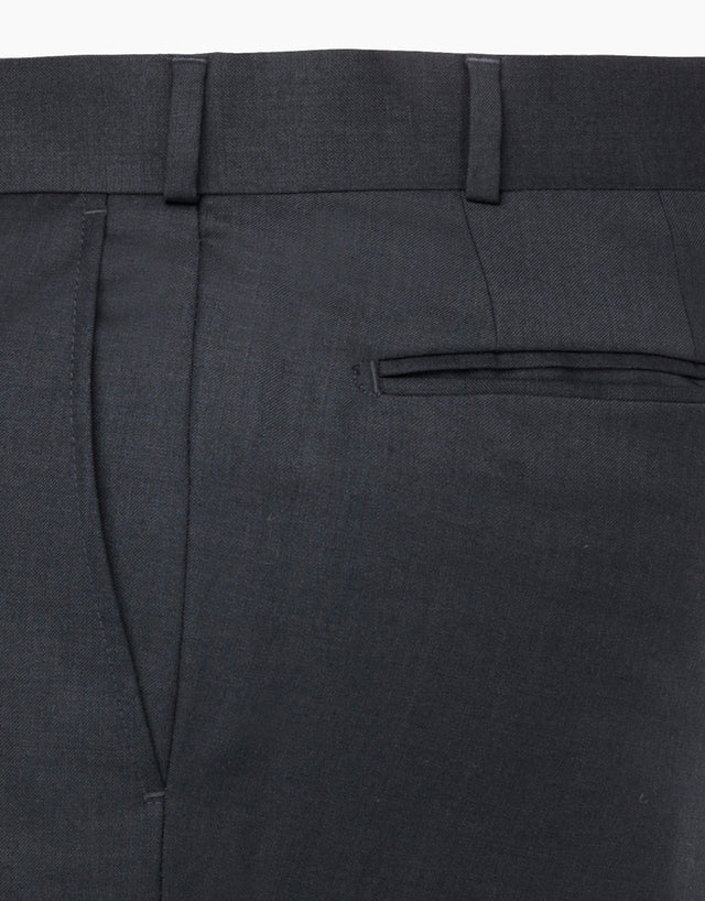 Hollywood Charcoal Twill Suit Trouser