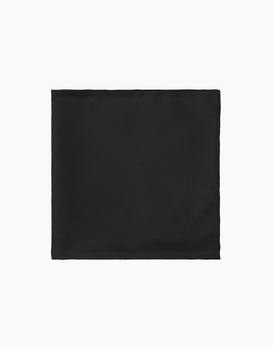 Hire Black Texture Pocket Square