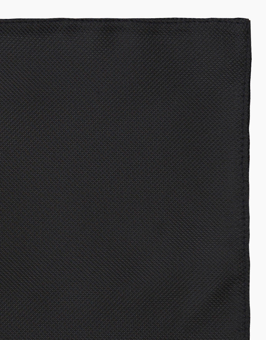 Hire Black Texture Pocket Square