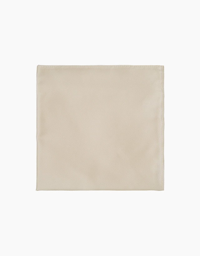 Cream Texture Pocket Square