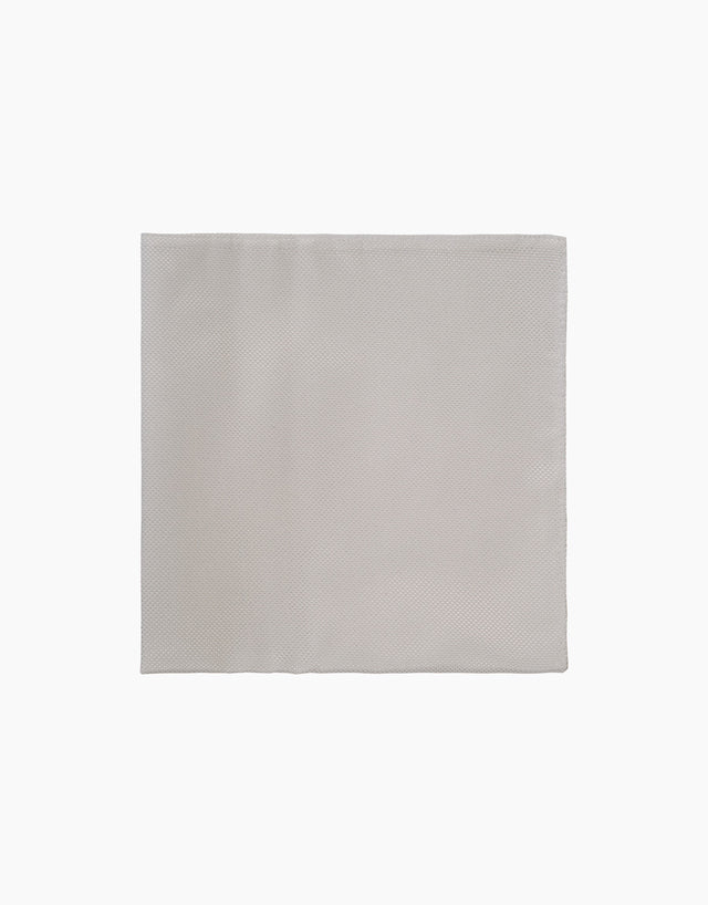 White Texture Pocket Square