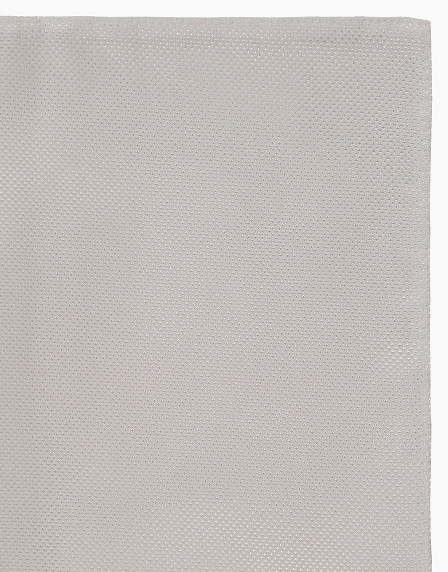 Hire White Texture Pocket Square