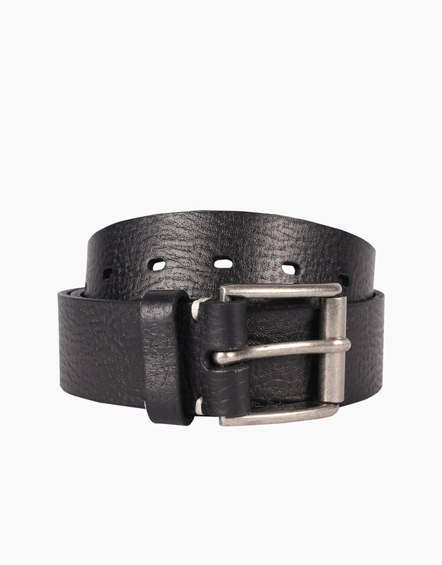Lex Black Leather Belt