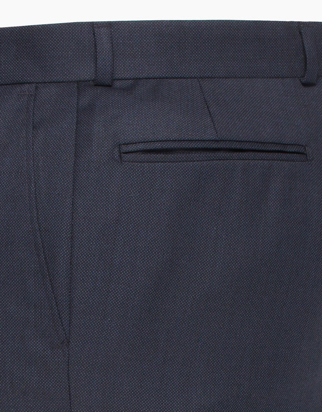 Lotus Navy Birdseye Suit Trouser