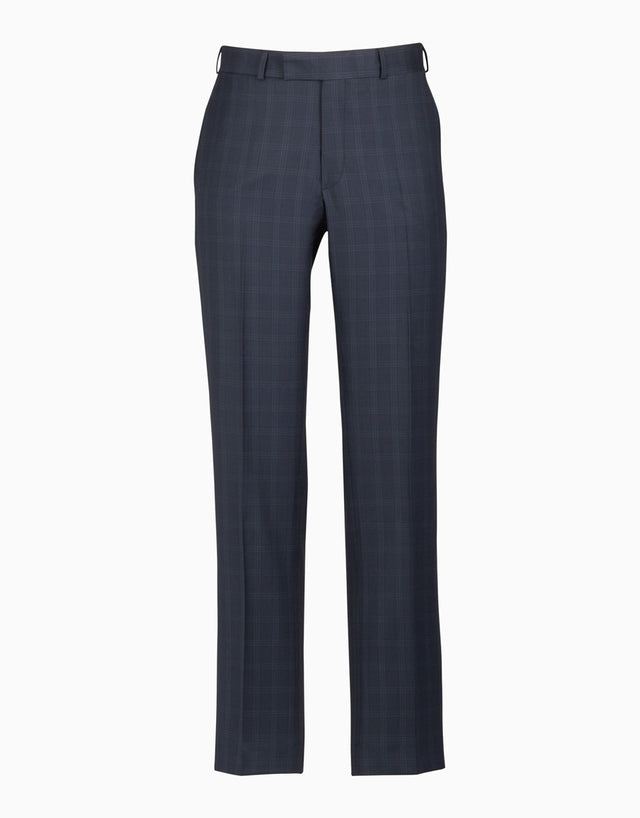 Lotus Navy Birdseye Check Suit Trouser