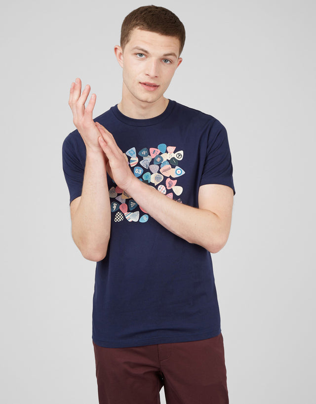 Ben Sherman Vintage Plectrum Tee Marine