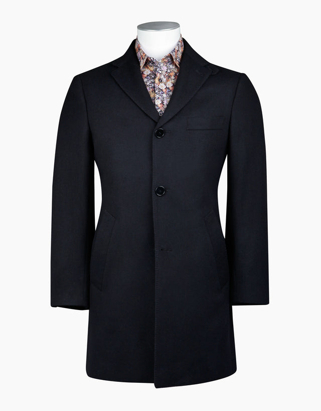 Compton Black Overcoat