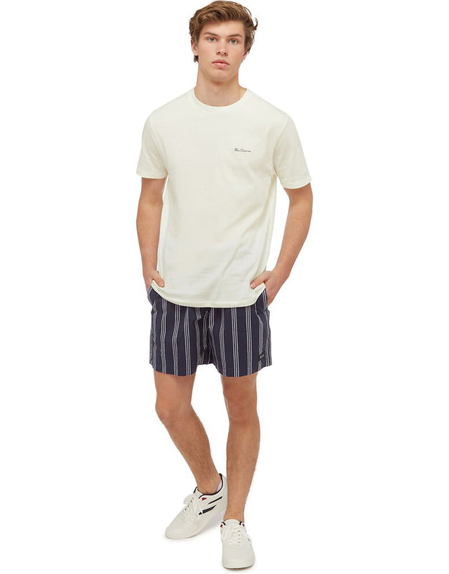 Ben Sherman Stripe Marine Elastic Shorts