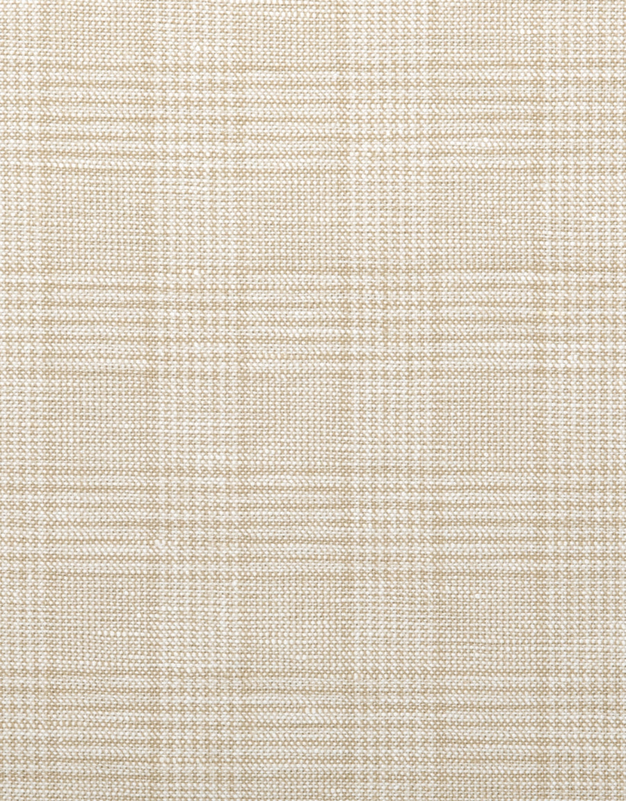 Enz Beige Check Linen Blend Trouser