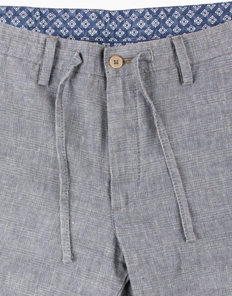 Island Indigo Check Shorts