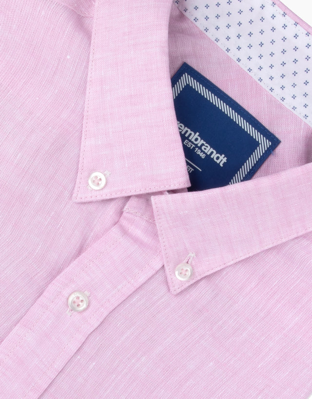 Ohope Pink Linen Shirt