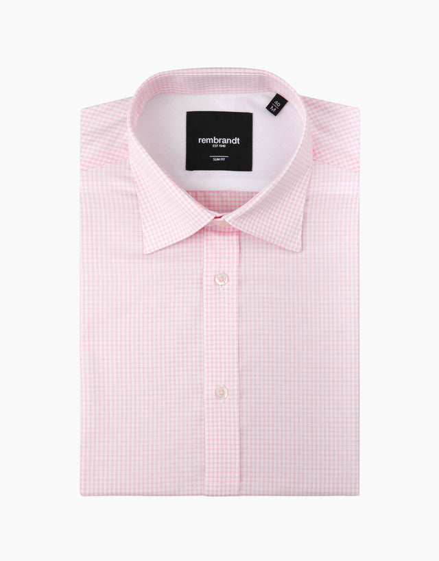 London Pink & White Check Shirt