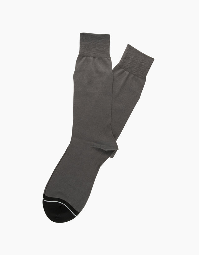 Grey Plain Socks