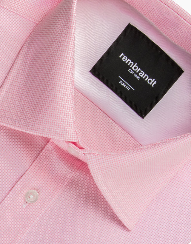 London Pink & White Textured Shirt