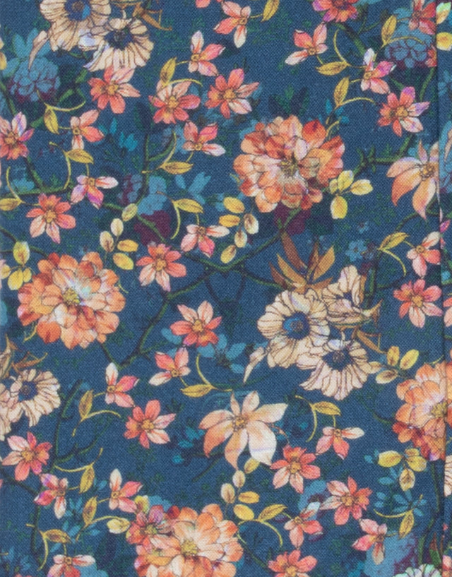 Barbican Navy & Orange Floral Shirt