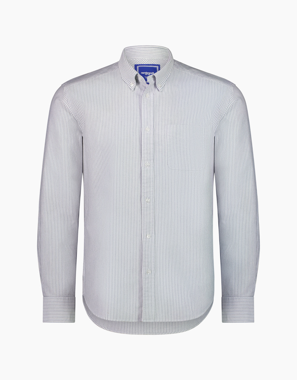Ohope Black & White Striped Oxford Shirt
