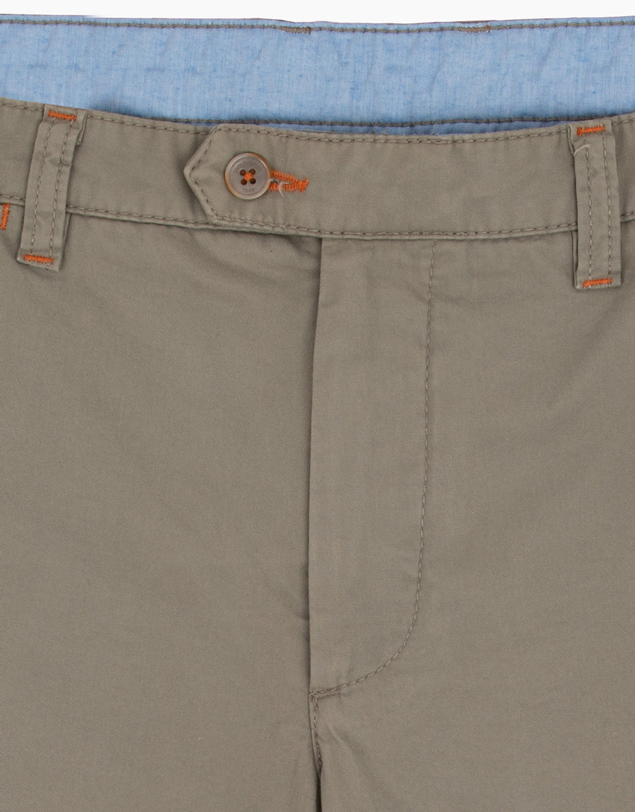 Sumner Light Green Twill Shorts