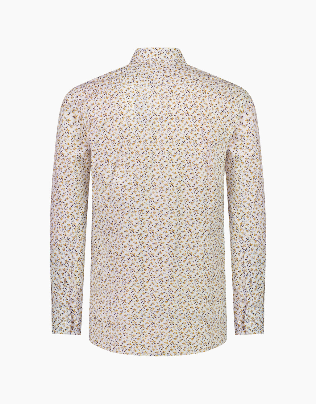 Barbican White & Brown Floral Shirt