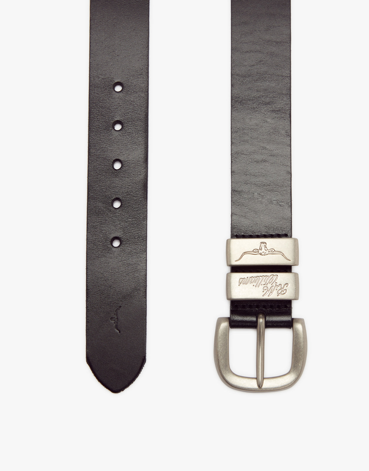 R.M. Williams Solid Hide Black Belt