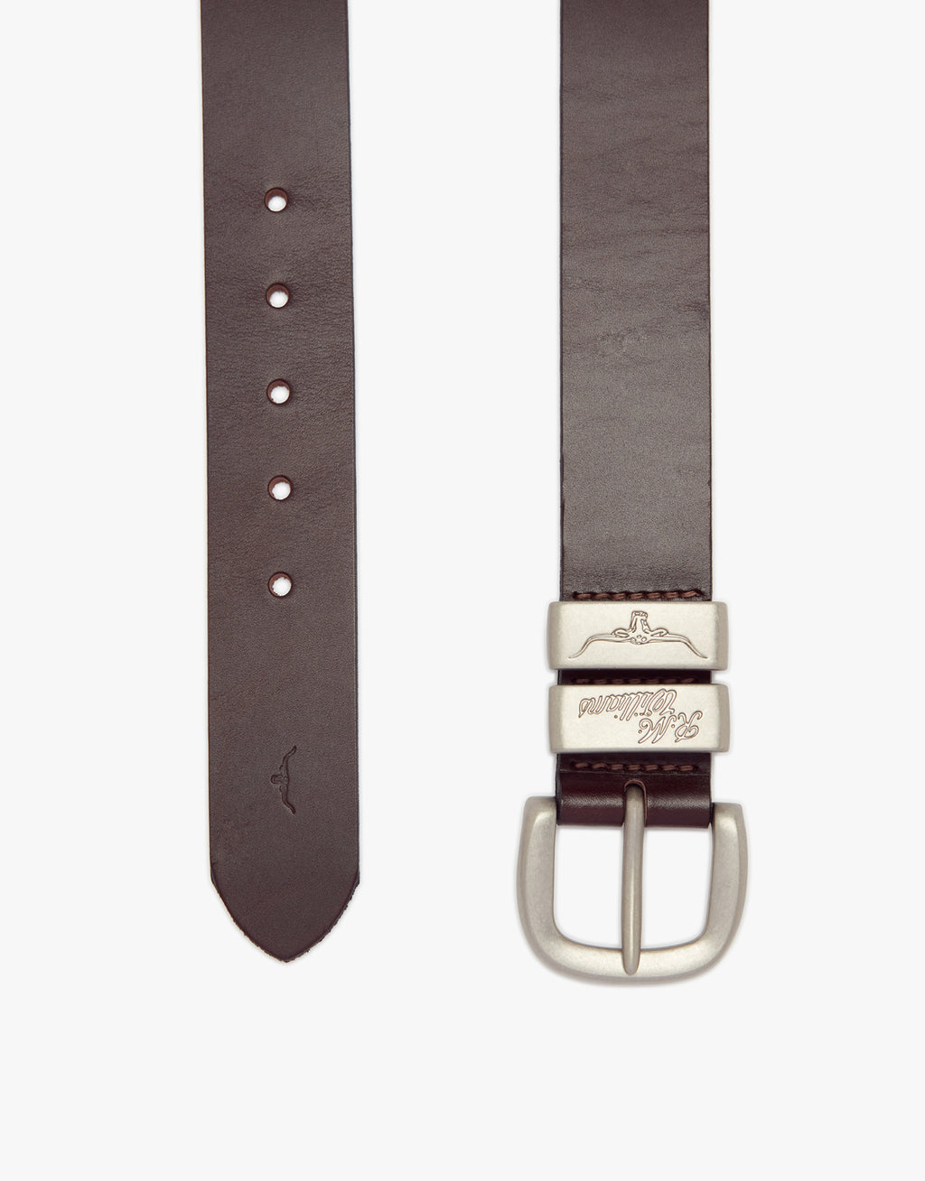 R.M. Williams Solid Hide Chestnut Belt