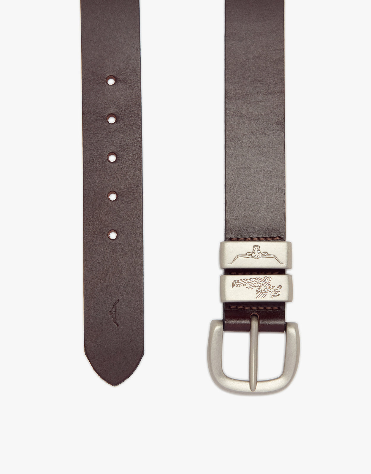 R.M. Williams Solid Hide Chestnut Belt