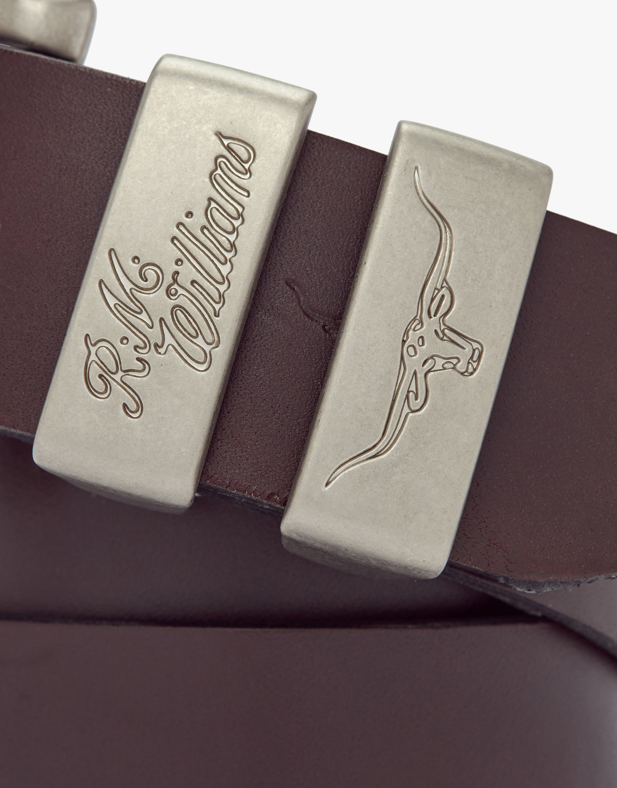 R.M. Williams Solid Hide Chestnut Belt
