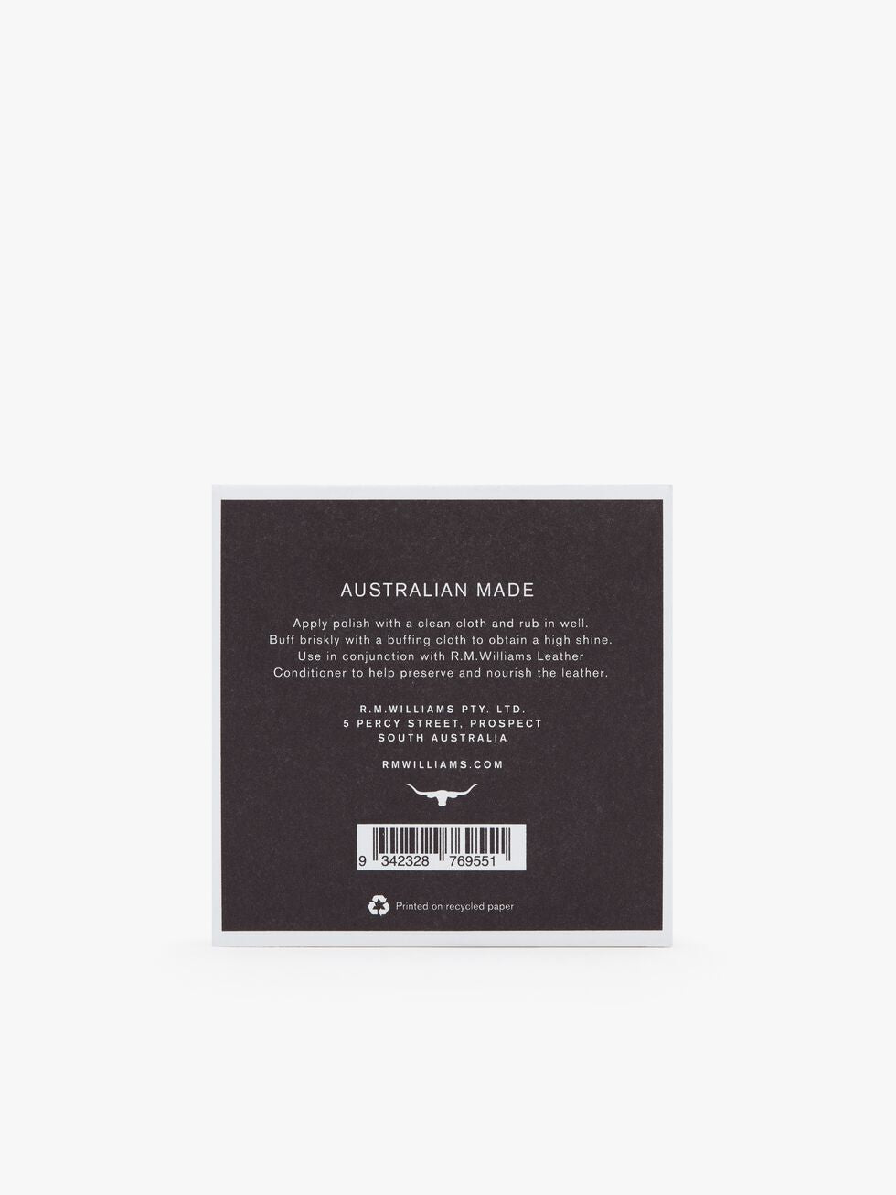 R.M. Williams Black Stockmans Boot Polish