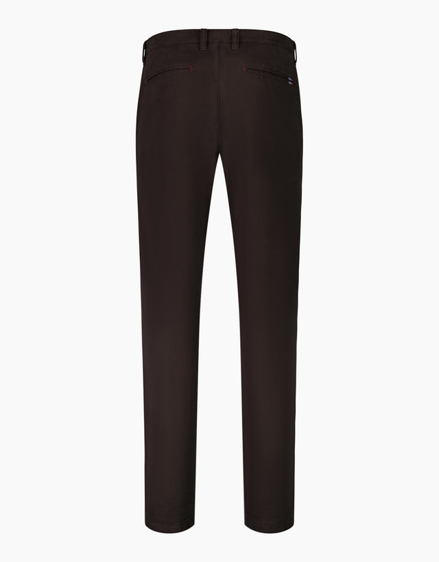 Soho Dark Brown Twill Chinos