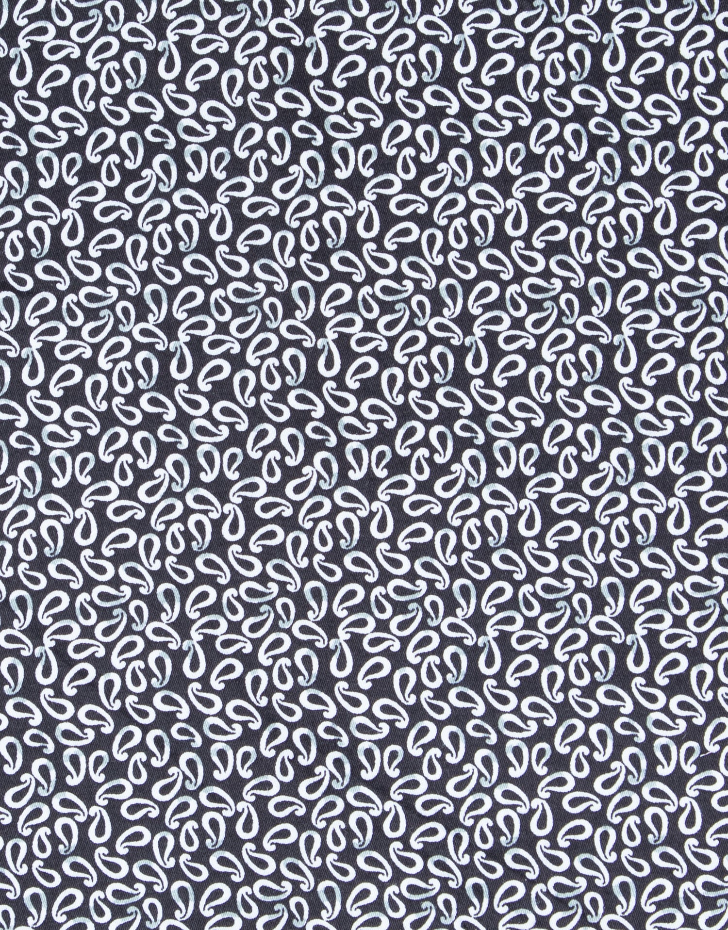 Banks Black & White Micro Paisley Print Shirt