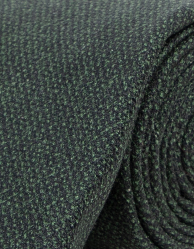 Dark Green Textured Silk Tie