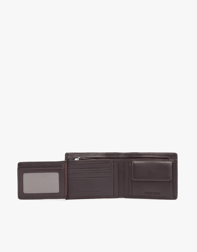 R.M. Williams Chocolate Wallet With Coin Pocket
