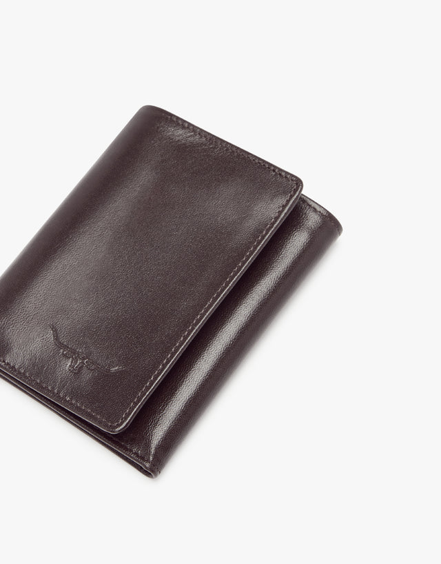 R.M. Williams Small Tri-Fold Chestnut Wallet
