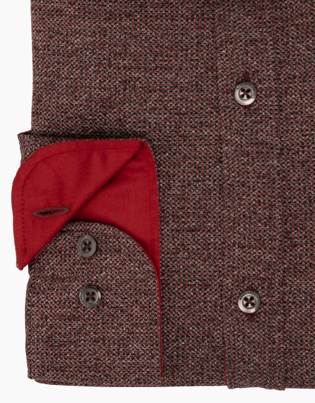 Knight Red Speckled Dress Shirt