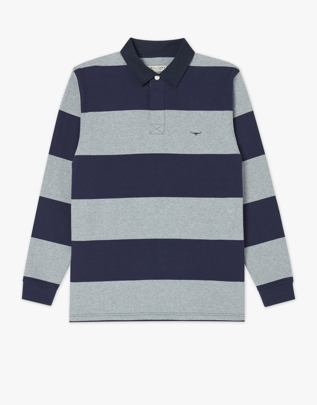 R.M. Williams Tweedale Navy/Grey Rugby Top