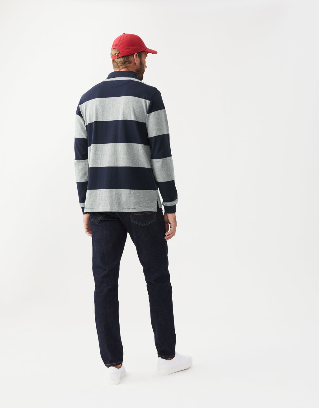 R.M. Williams Tweedale Navy/Grey Rugby Top
