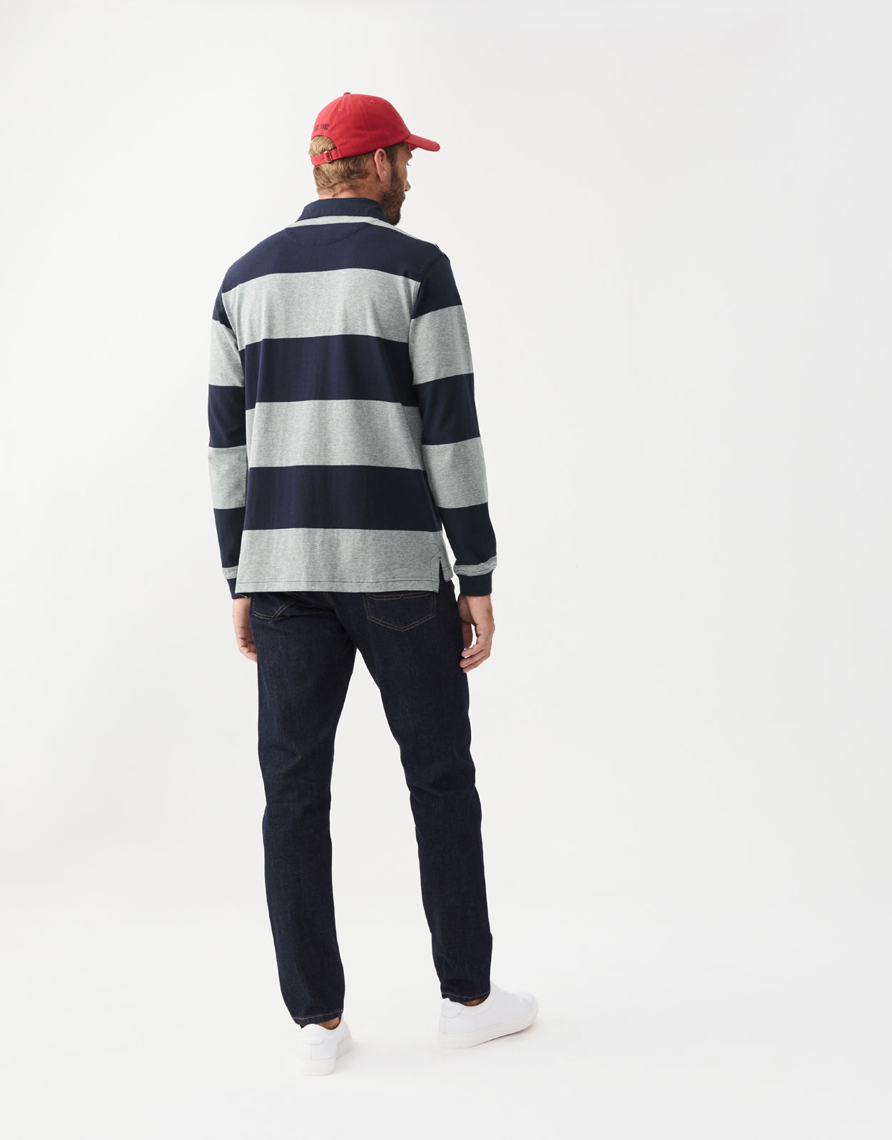 R.M. Williams Tweedale Navy/Grey Rugby Top