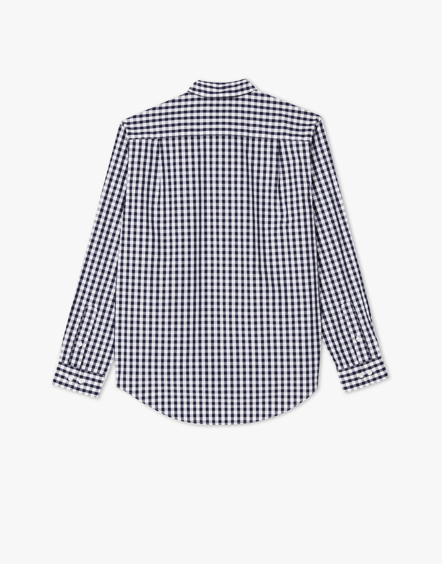 R.M. Williams Collins Navy & White Poplin Check Shirt