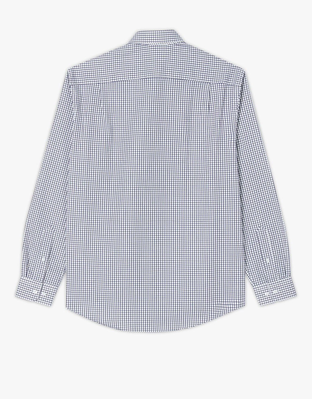 R.M. Williams Collins Navy & White Poplin Check Shirt