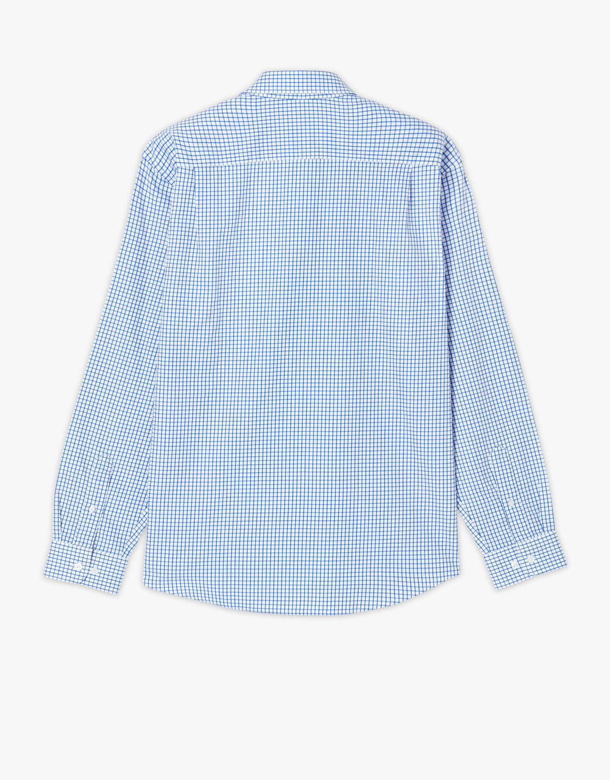 R.M. Williams Collins White & Blue Twill Check Shirt