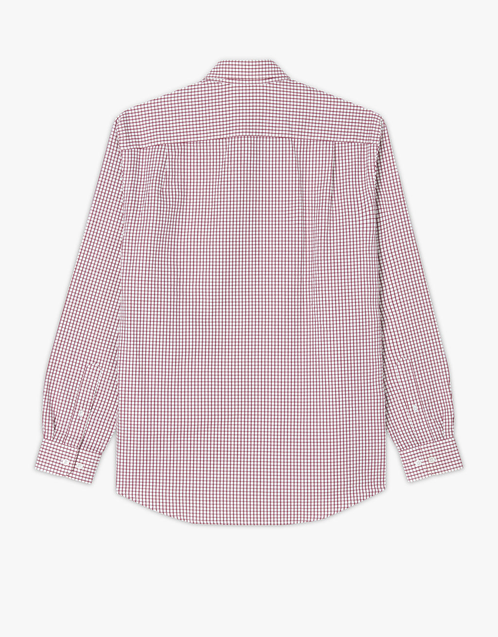 R.M. Williams Collins Burgundy & White Twill Shirt