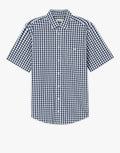 R.M. Williams Hervey Navy & White Check Short Sleeve Shirt