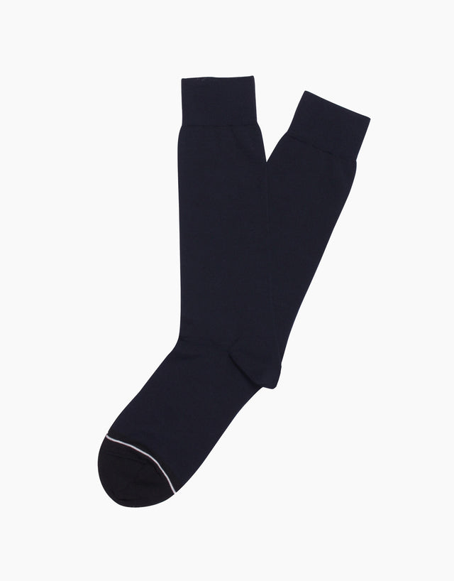 Navy Plain Socks